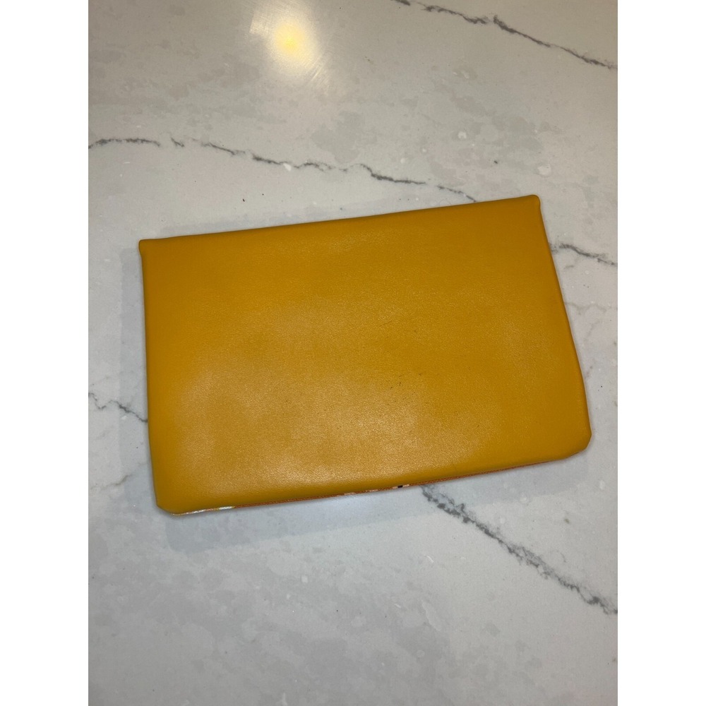 Rachel Pally "Zahara" Orange Floral Print Zipper Reversible Clutch Bag Purse - Picture 2 of 5